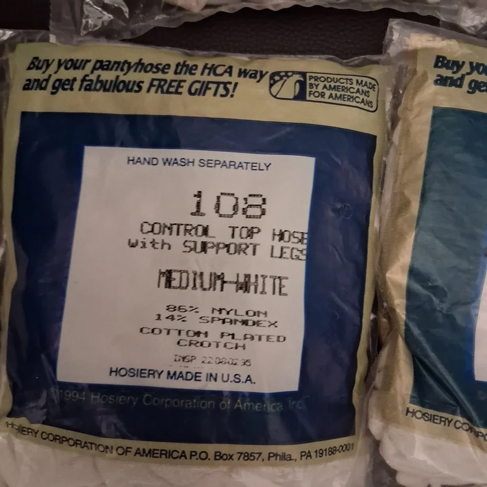 Hosiery Corporation Of America HCA Silkies Vintage Pantyhose M‎ Lot Of 6 NOS